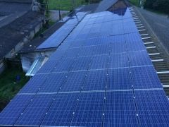 installation photovoltaique 30 kw en revente totale a vitrac sur montane