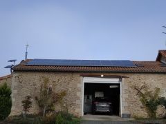 Installation photovoltaique 9kw en autoconsommation avec revente du surplus à Archigny dans le 86