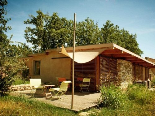 Maison bois et terre crue