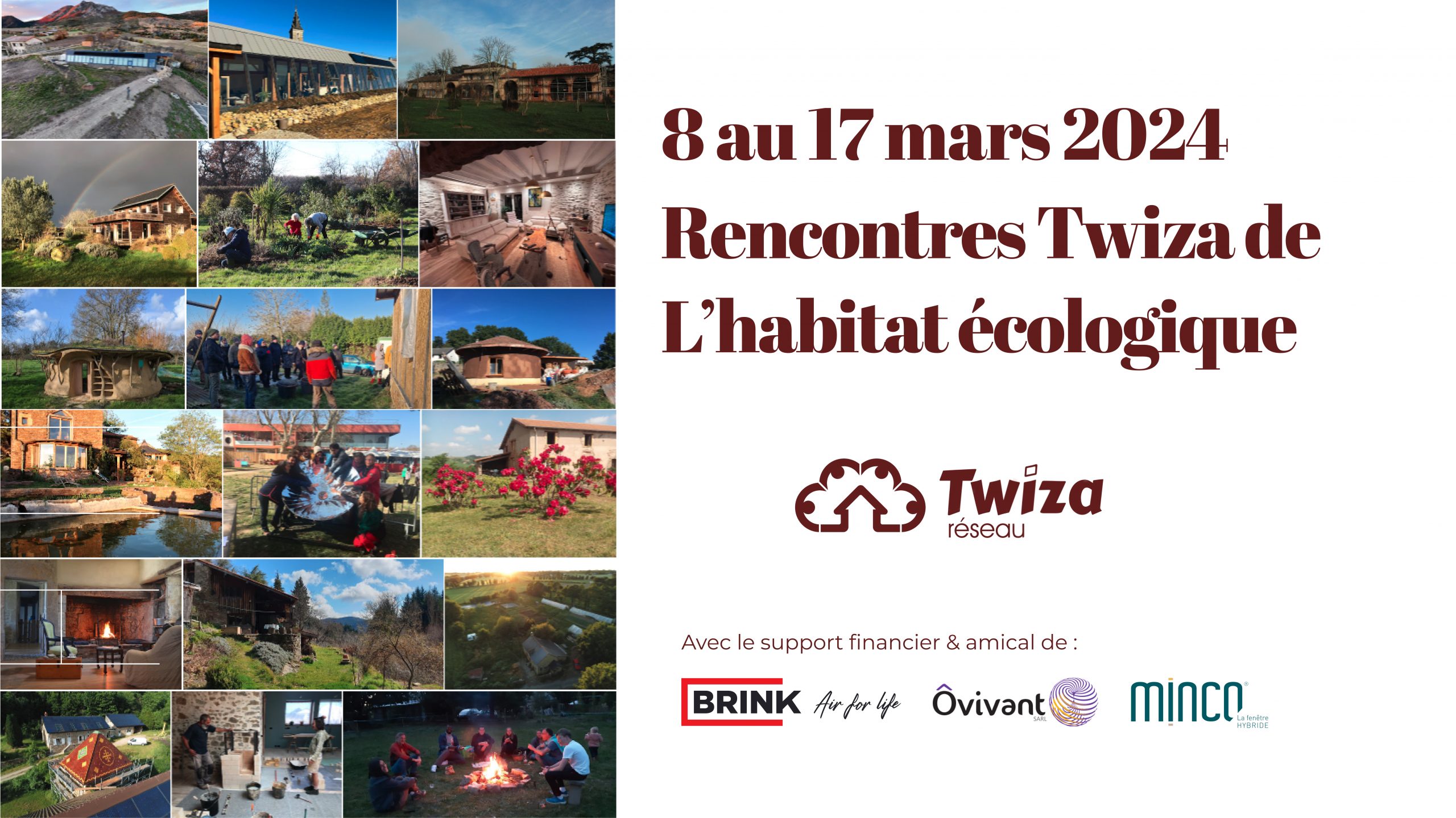 Rencontres de l'habitat écologique TWIZA : 8 au 17 mars