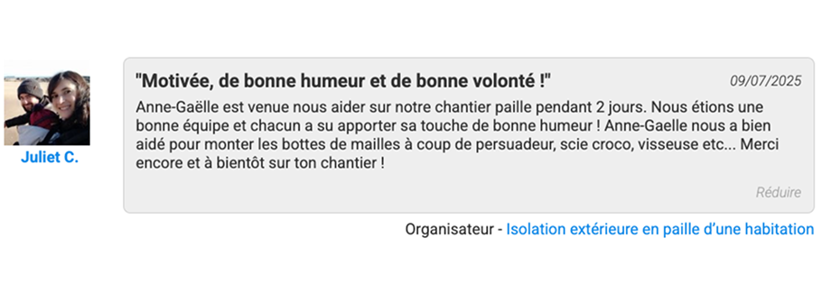 Témoignage Juliet